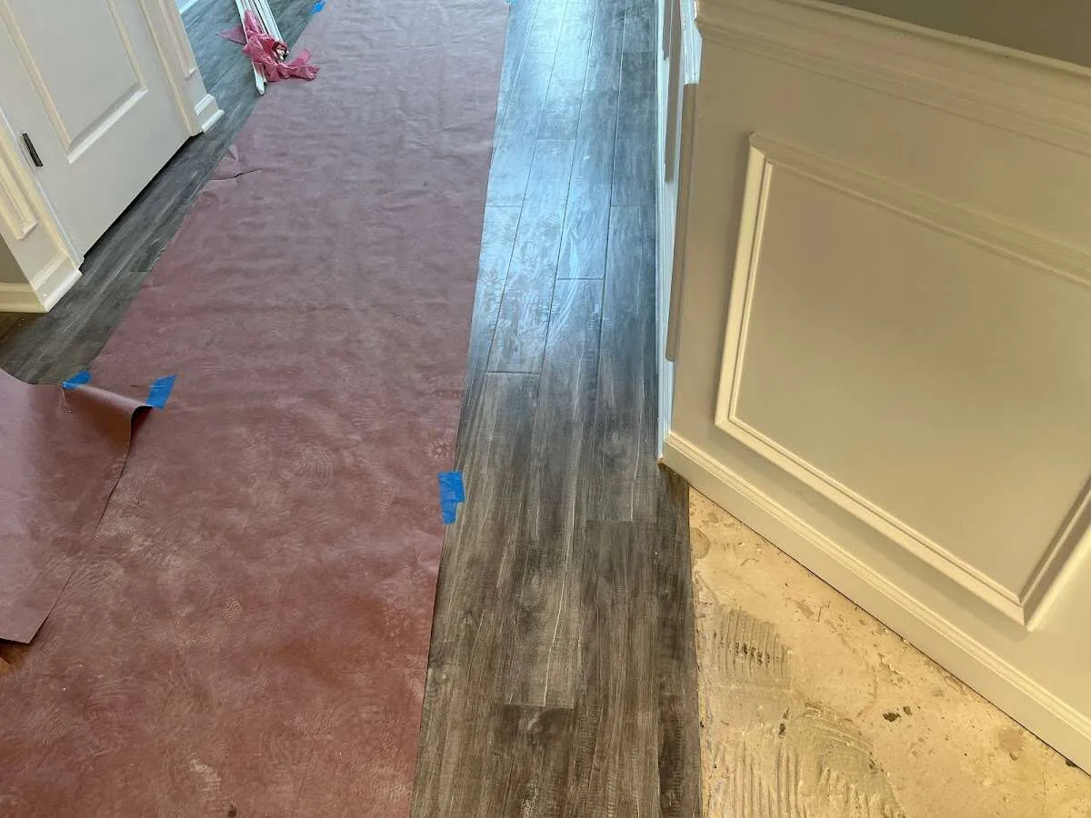 Completed marble shower restoration in Offutt AFB